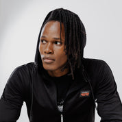Meteor Hooded Tracksuit Black on Black