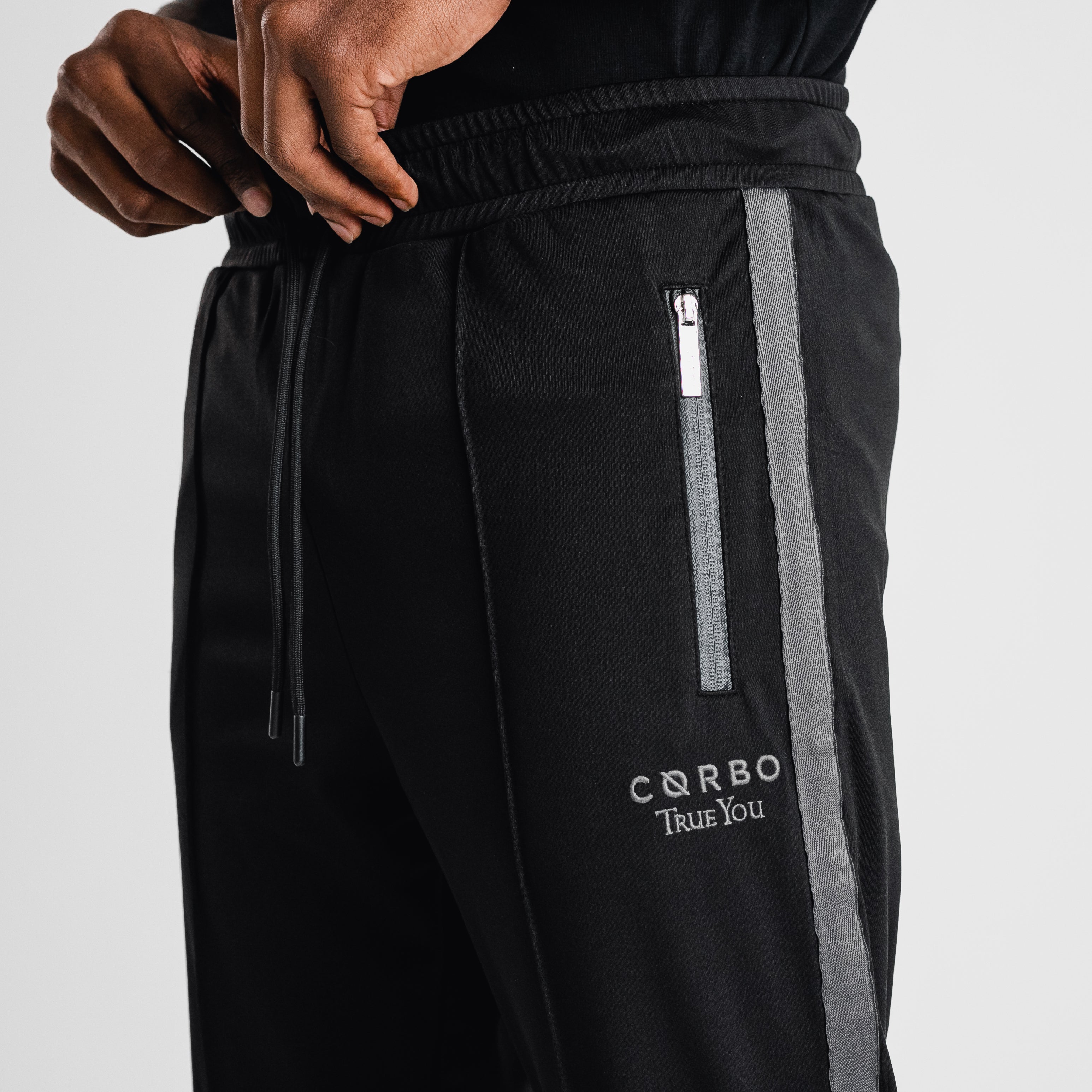 CORBO x TrueYou Signature Trackpants Black
