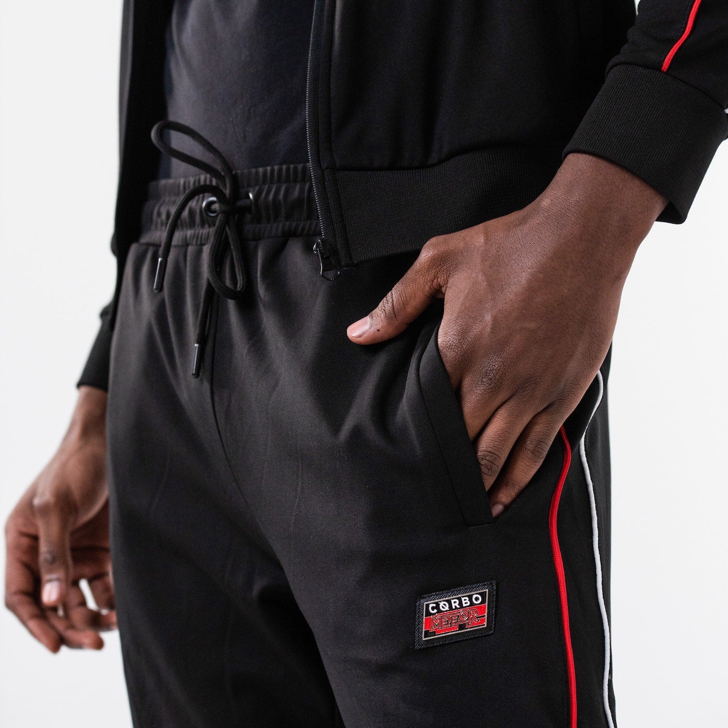 Meteor Tracksuit Black