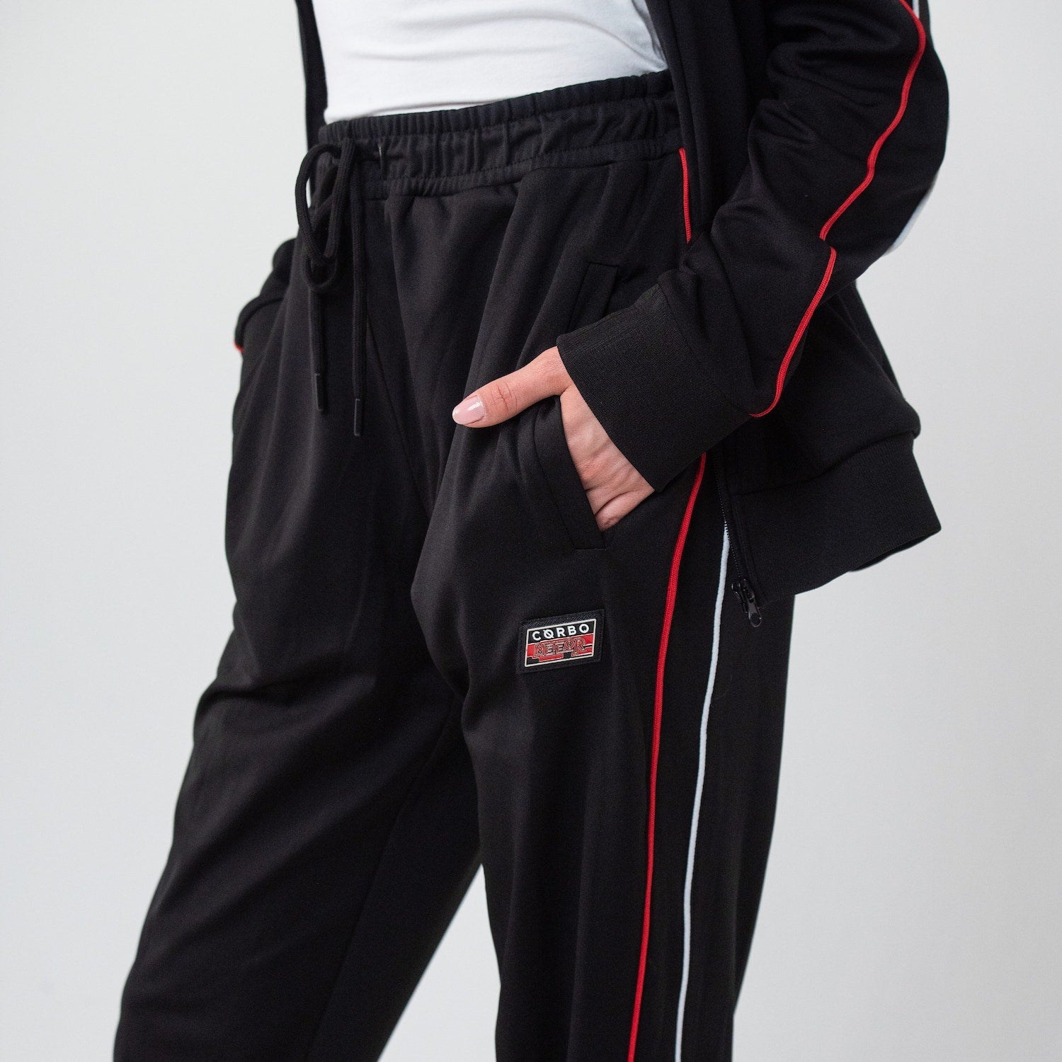 Meteor Tracksuit Black